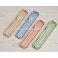 Eco-Friendly Wheat Straw Spoon Chopstick Fork Set